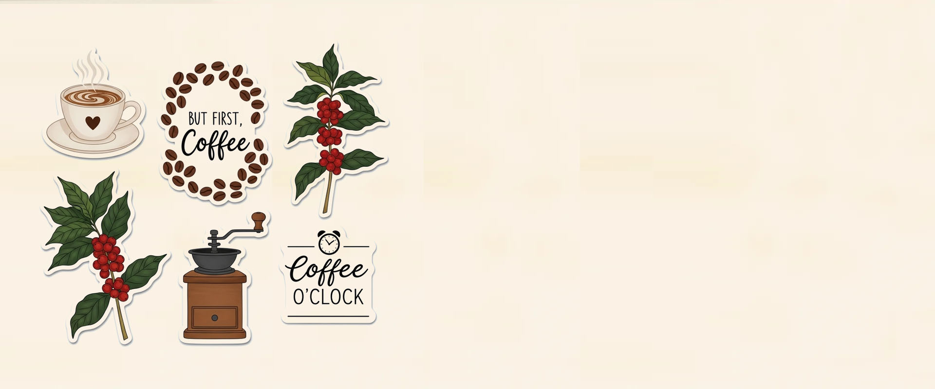 Adesivi per il caffè