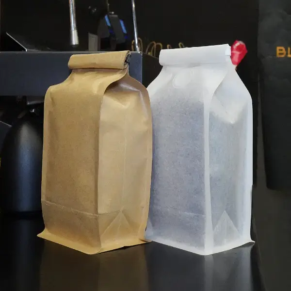 250Sacchetti G stock con cravatta in latta in Kraft e materiali di carta bianca