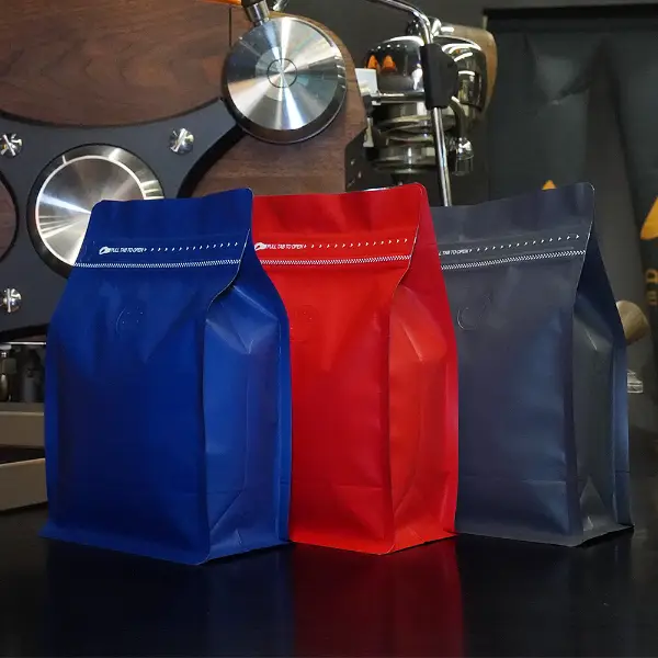 250Sacchetti di plastica opaca G Sacchetto per il caffè con fondo piatto