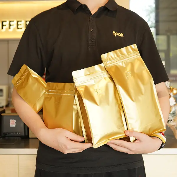 500G Kraft Paper Coffee Bags dall'aspetto naturale ed ecologico
