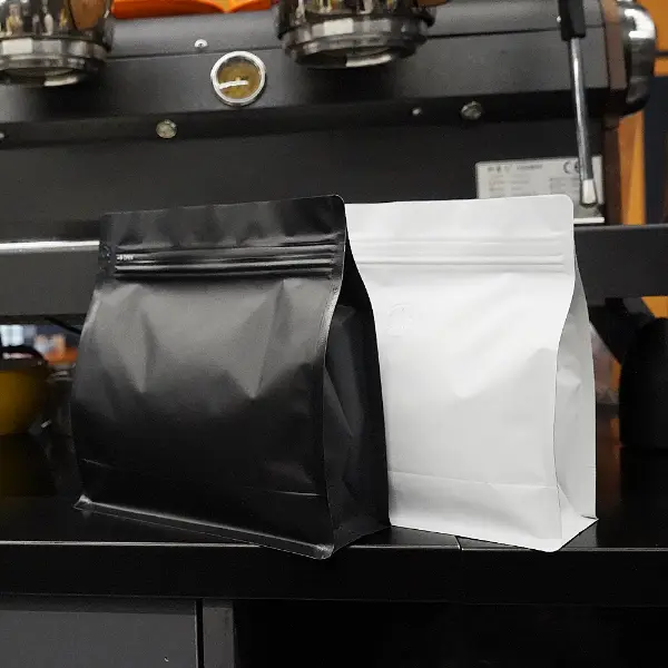 500g sacchetti orizzontali di plastica di qualità alimentare e carta kraft
