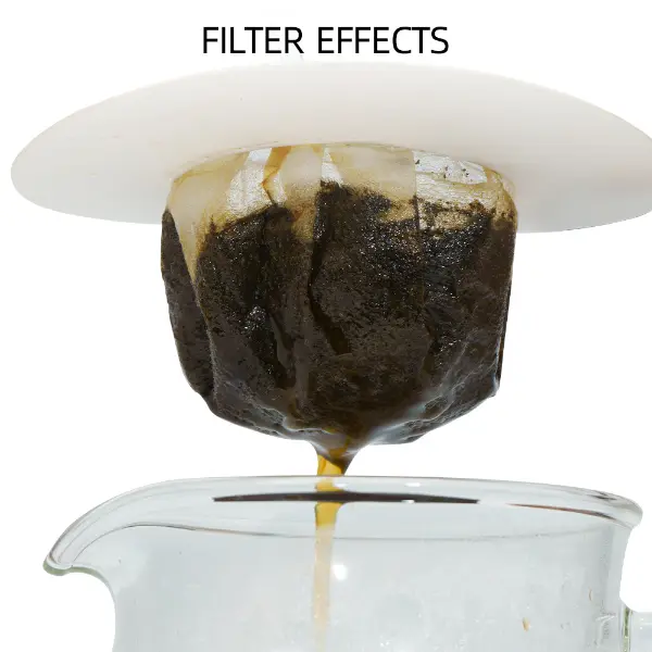 UFO drip coffee filter brewing extraction demonstration
