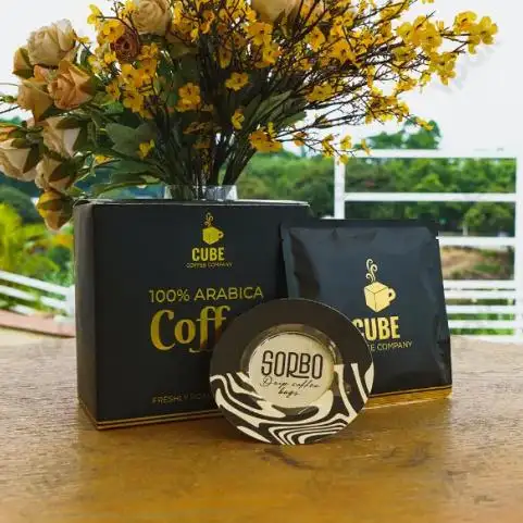 Confezione della scatola del caffè UFO