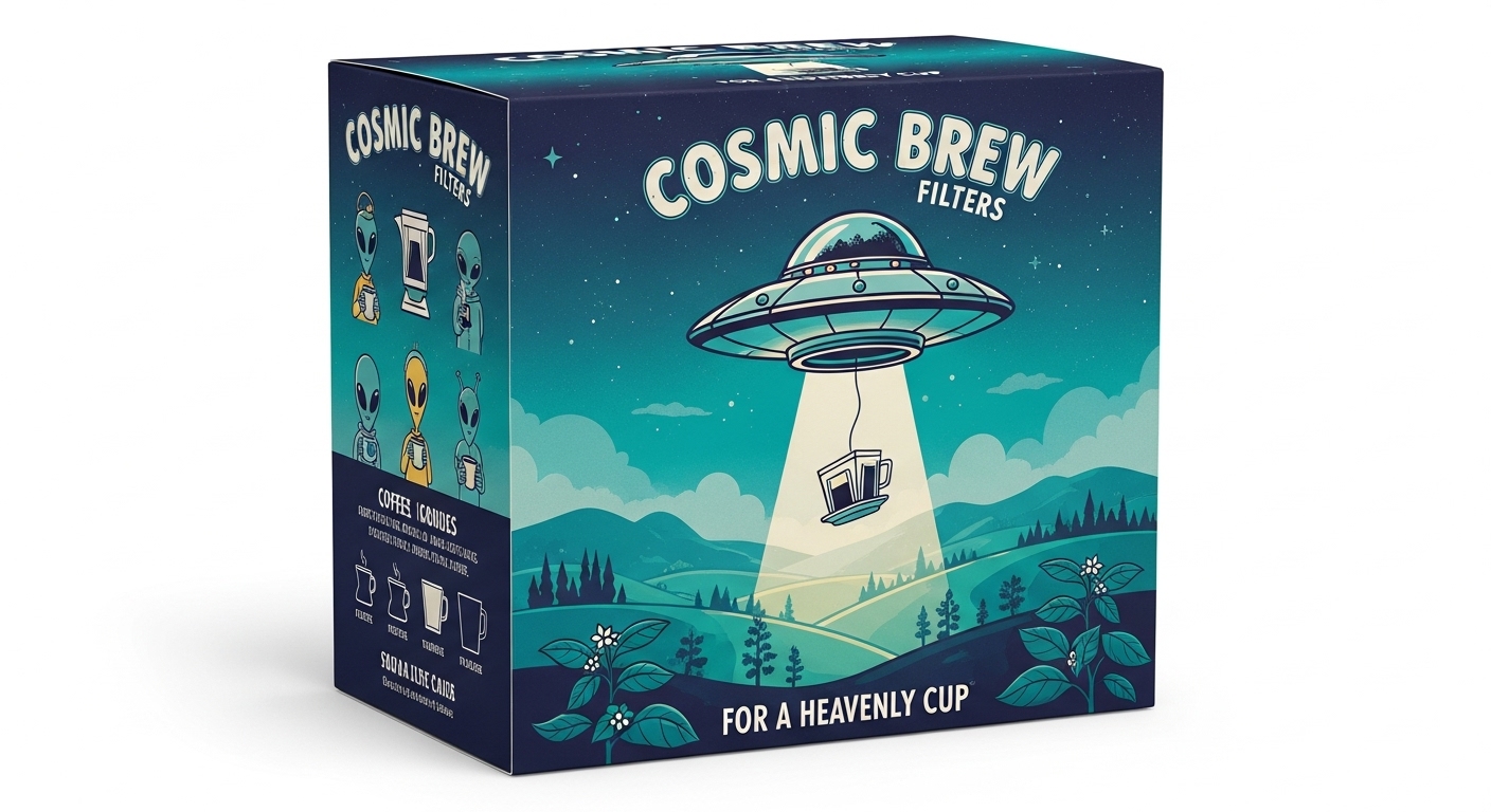Confezionamento delle scatole dei filtri per caffè UFO