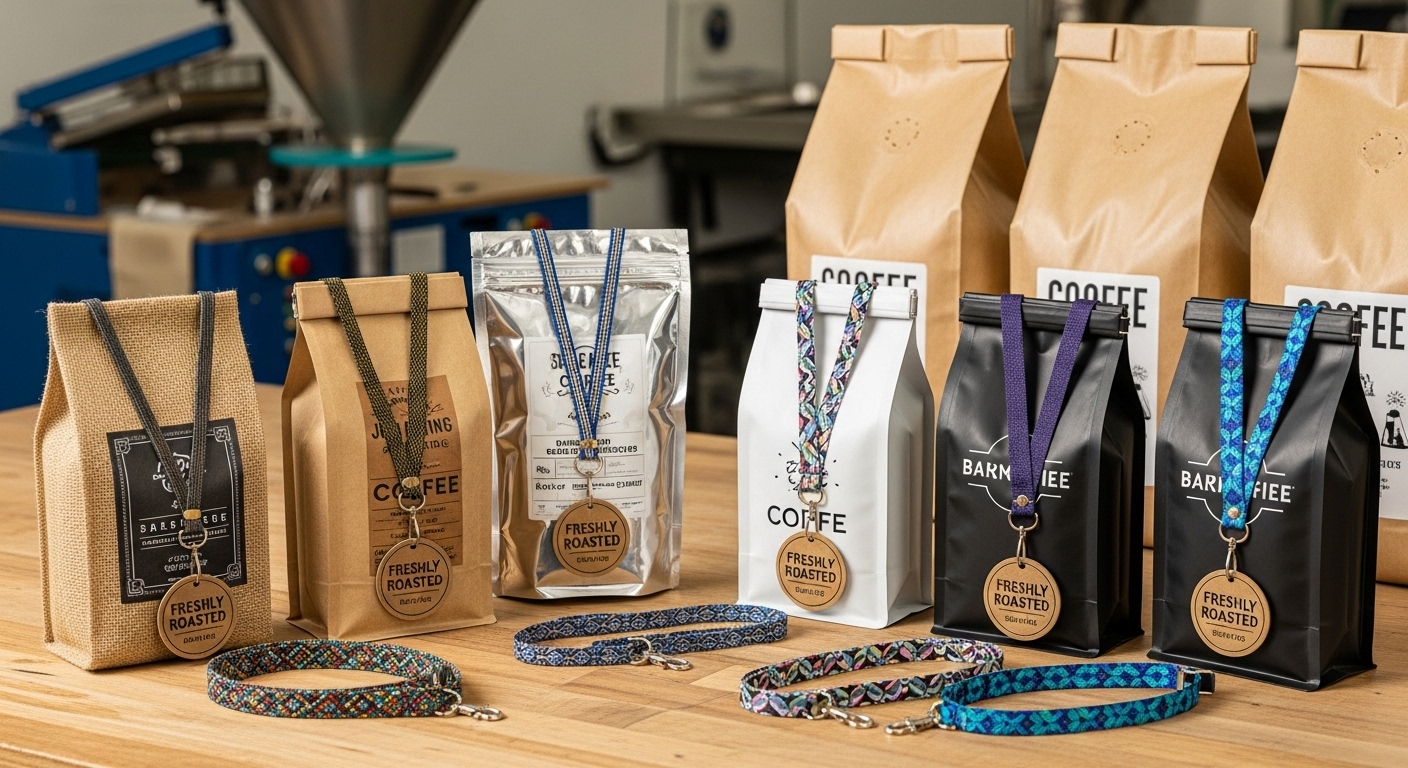 sacchetti da caffè con produttore del cordino
