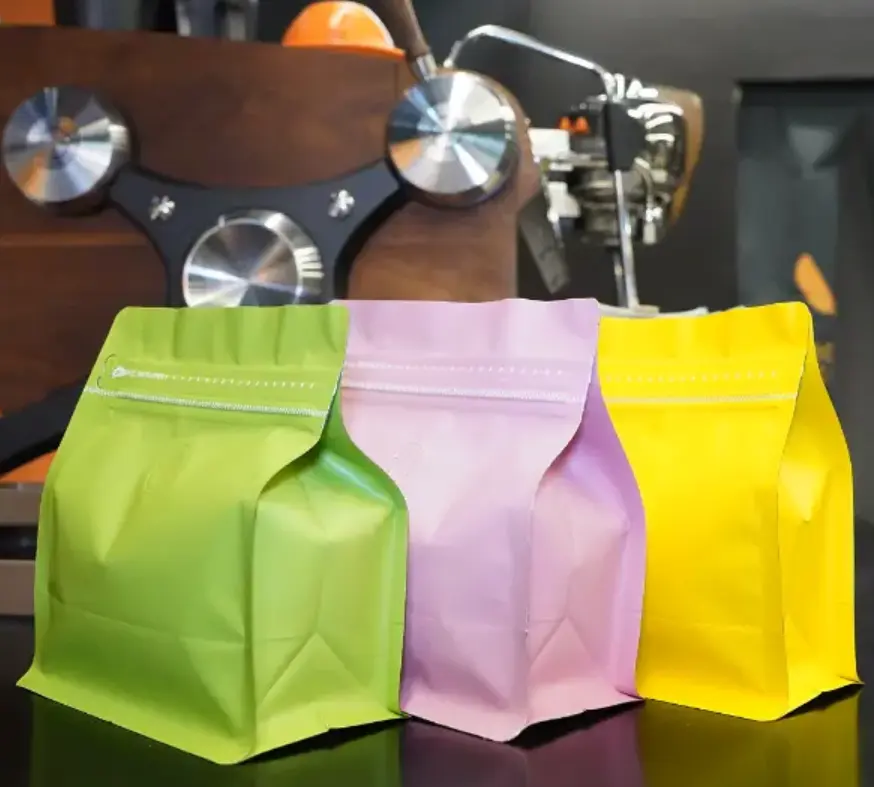 Sacchetti di caffè ecologici con valvola