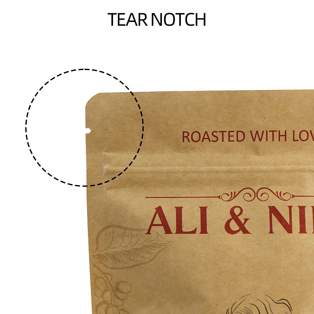Kit di imballaggio per caffè in carta Kraft