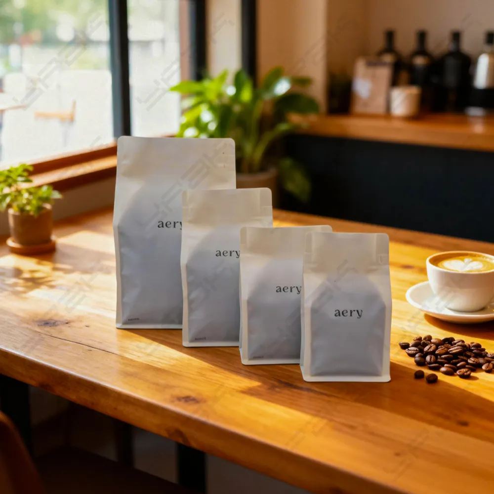 Sacchetti di caffè riciclabili personalizzati