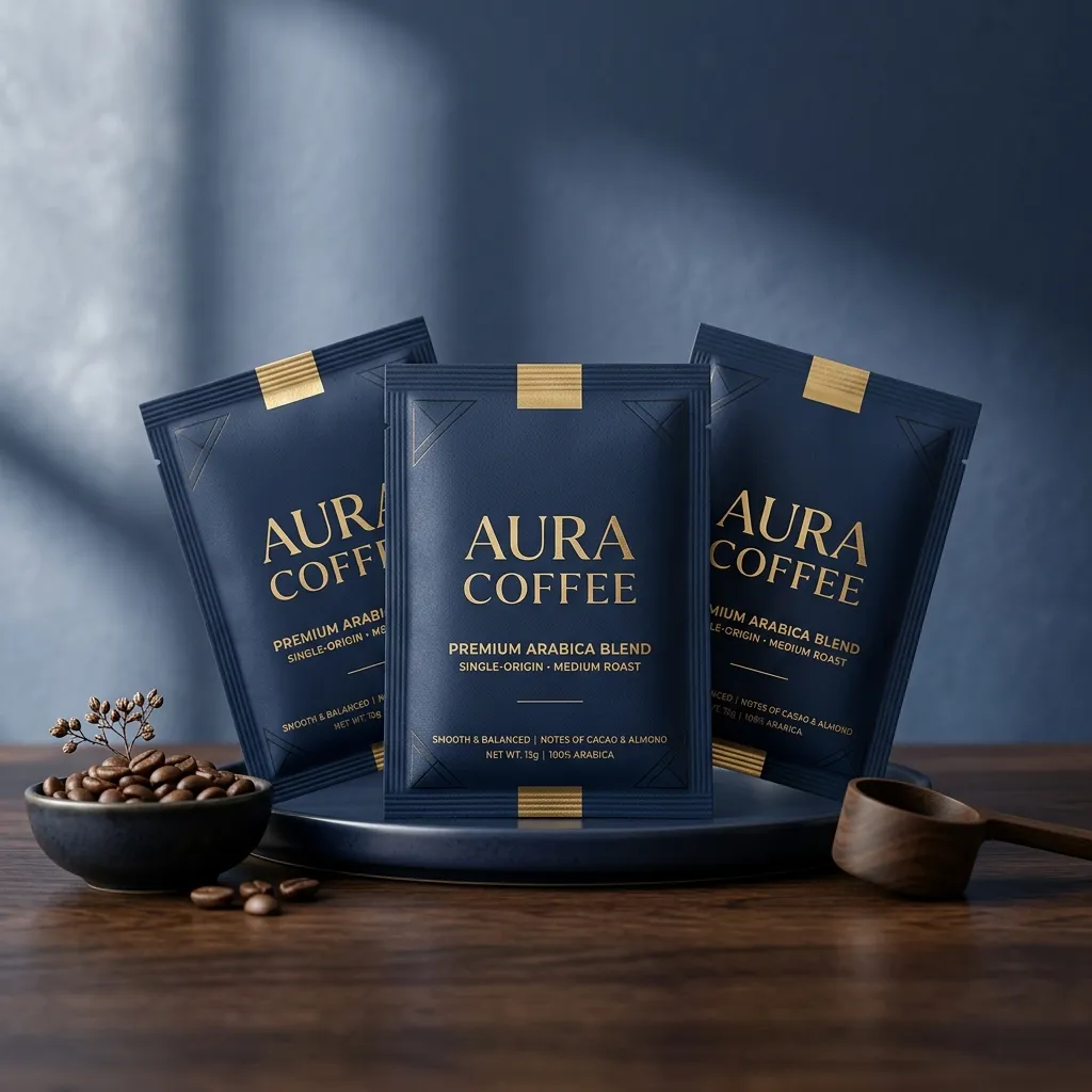 confezione personalizzata per sacchetti di caffè
