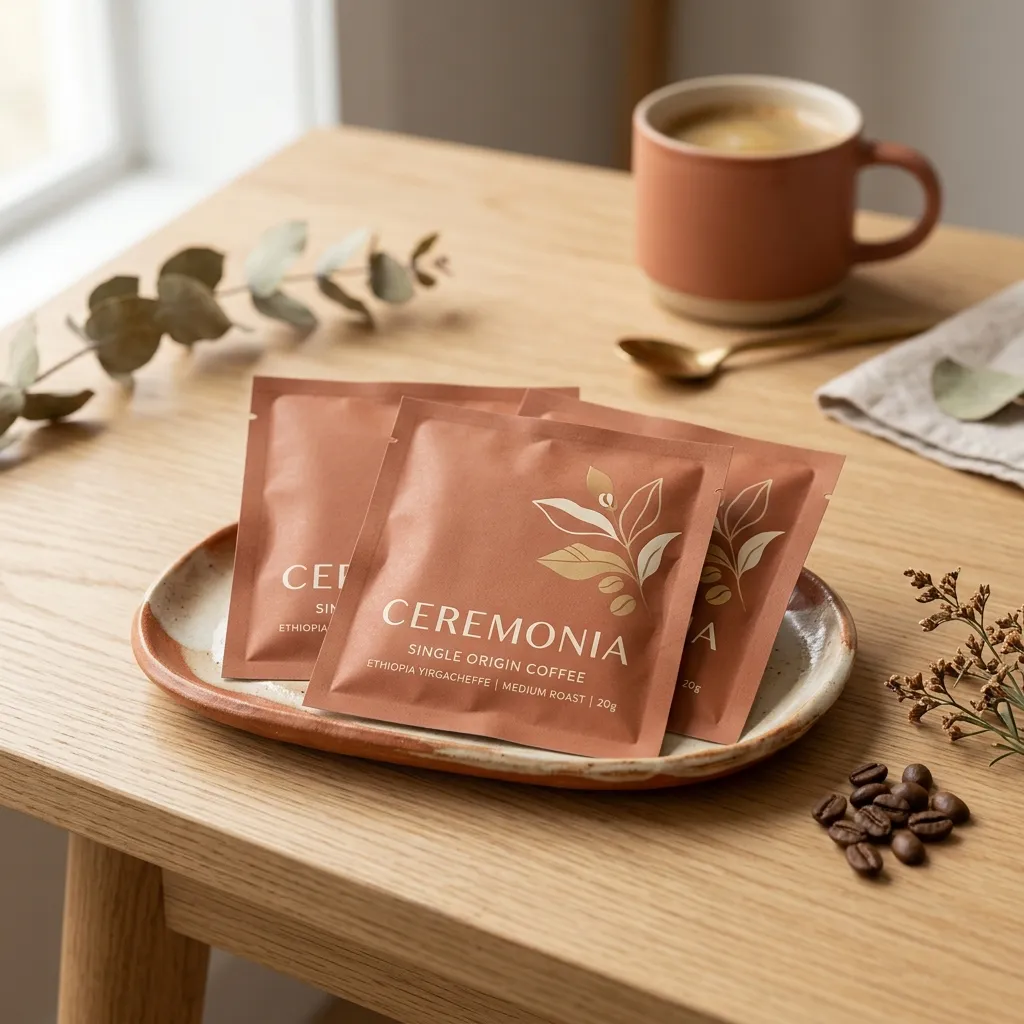 confezione di sacchetti di caffè