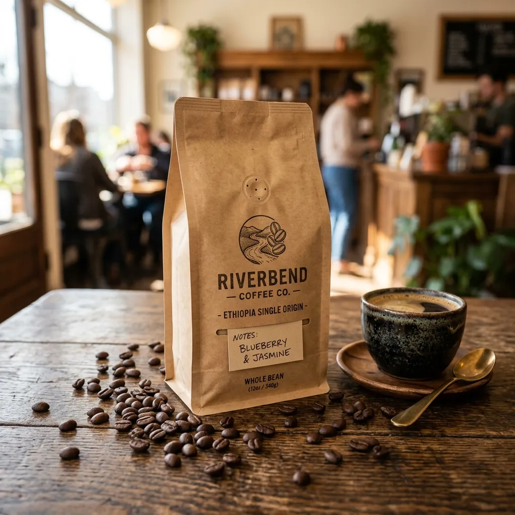 Kraft_paper_coffee_bag_on tabella