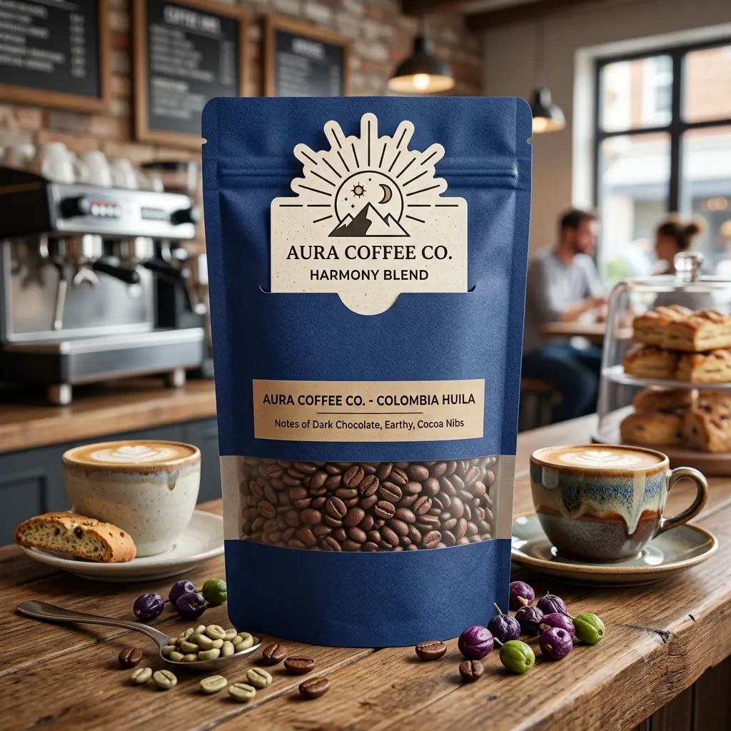 sacchetti-caffè in alluminio con fessura personalizzata