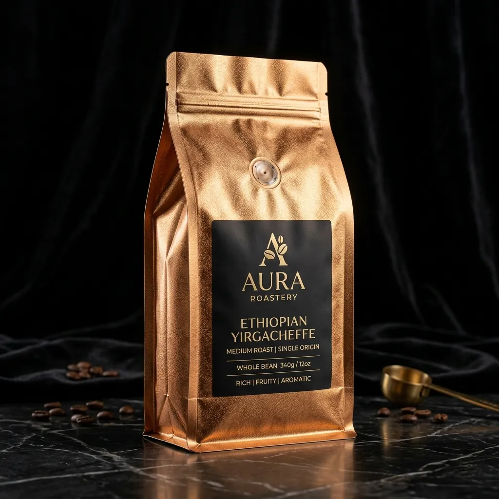 caffè a fondo piatto di alluminio bags_