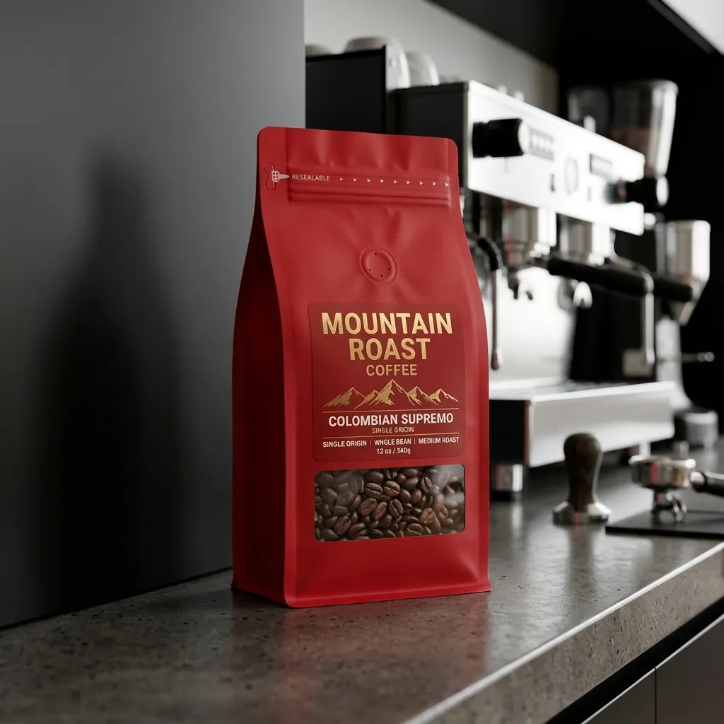 sacchetti da caffè con fondo largo