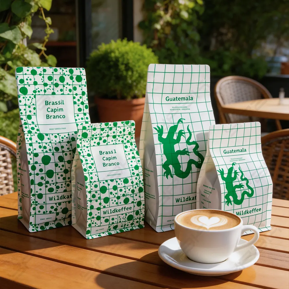 Sacchetti di caffè riciclabili mono-PE