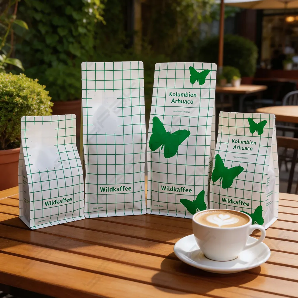 Sacchetti di caffè riciclabili mono-PE