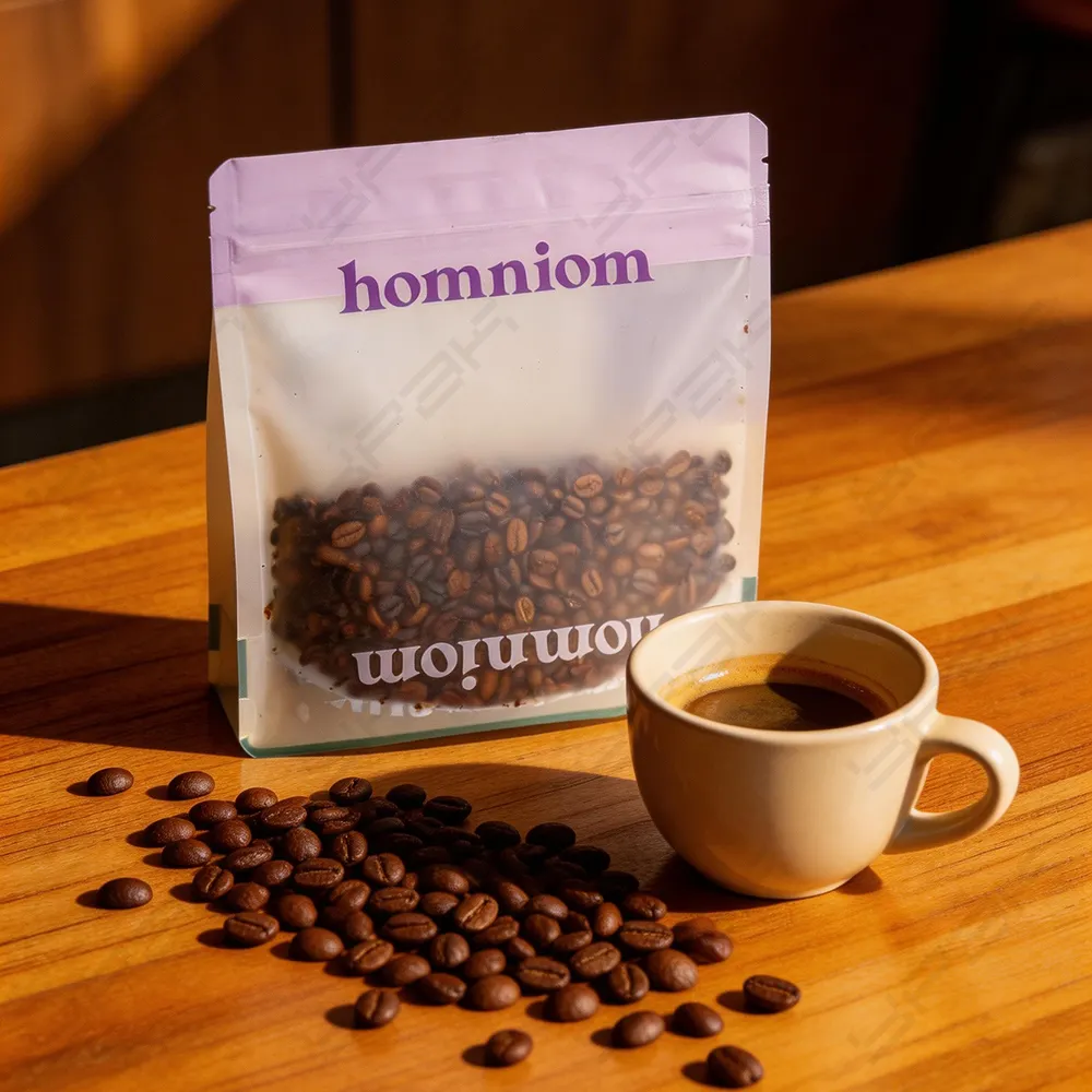 sacchetti di caffè traslucidi