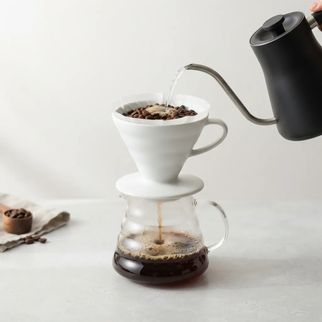 v60-caffè-gocciolamento-versamento