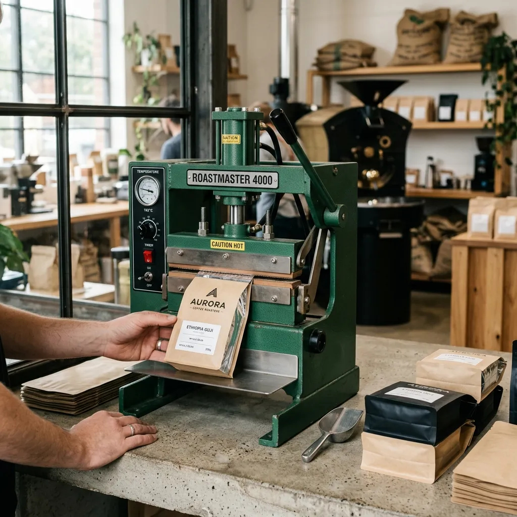 Apparecchiature per la sigillatura delle buste di caffè