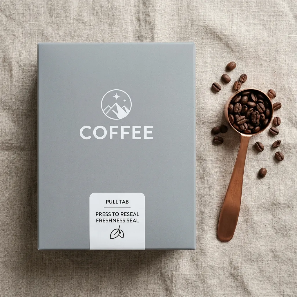 scatole di caffè sigillabili