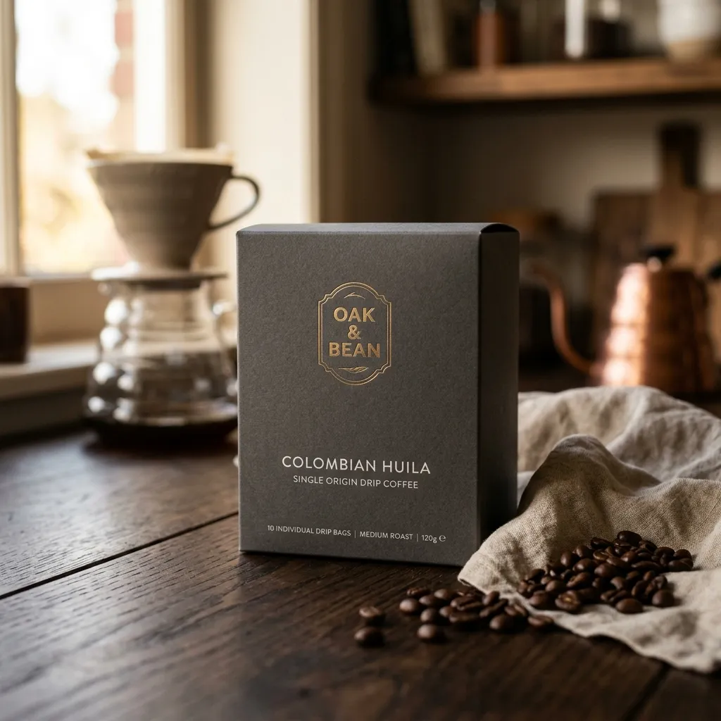 scatole di caffè a goccia