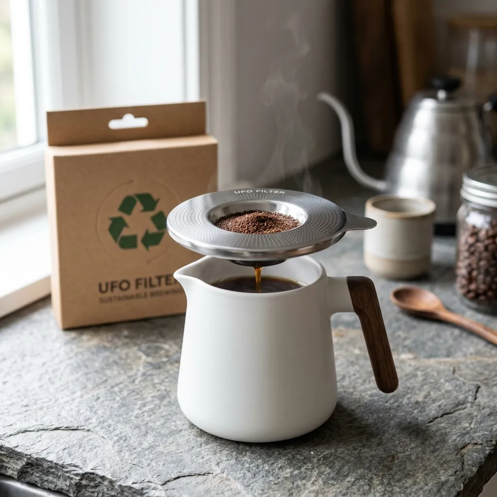 Filtro UFO riciclabile per caffè