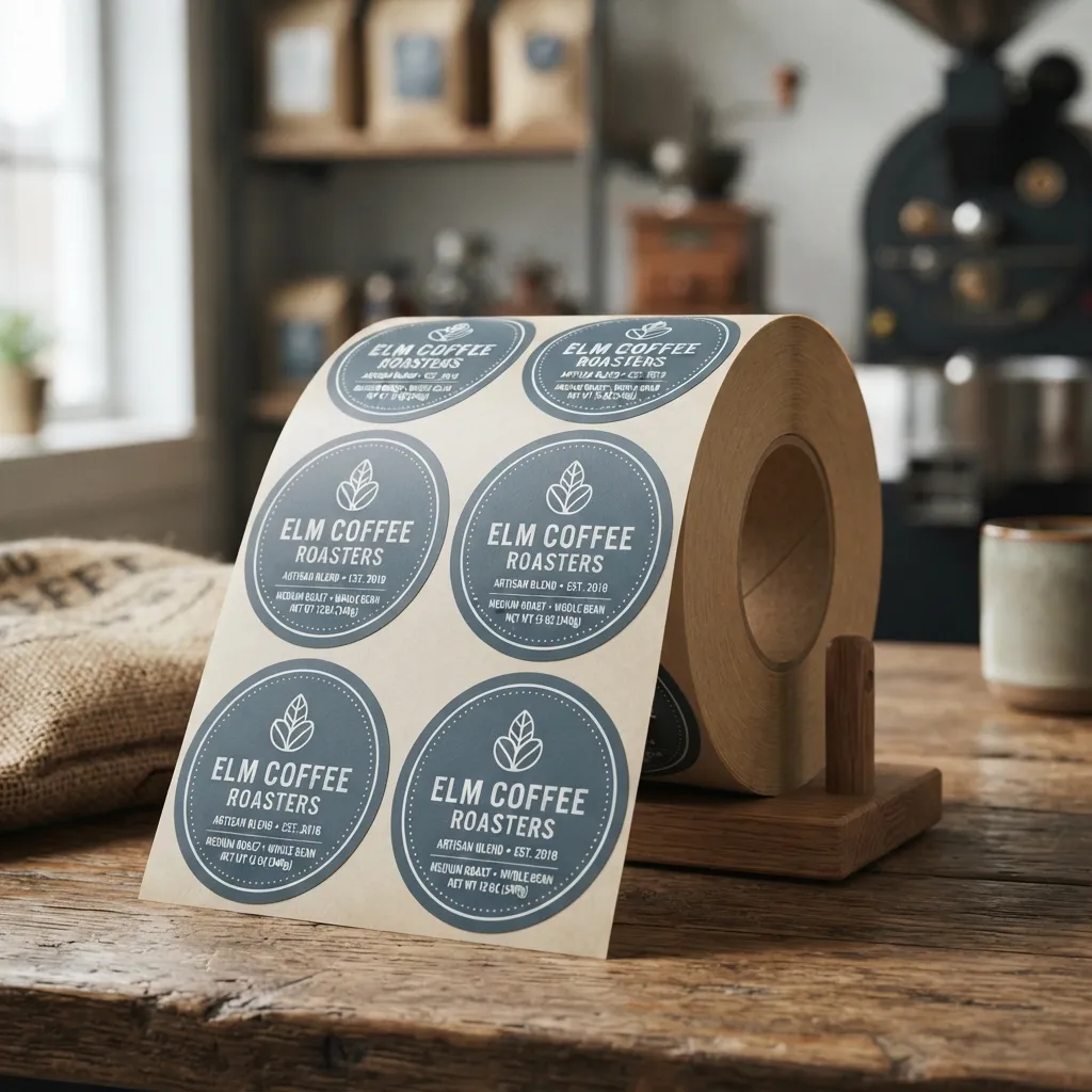 Adesivi per etichetta per panini al caffè