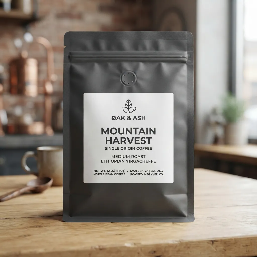 Adesivi per le etichette della busta di caffè