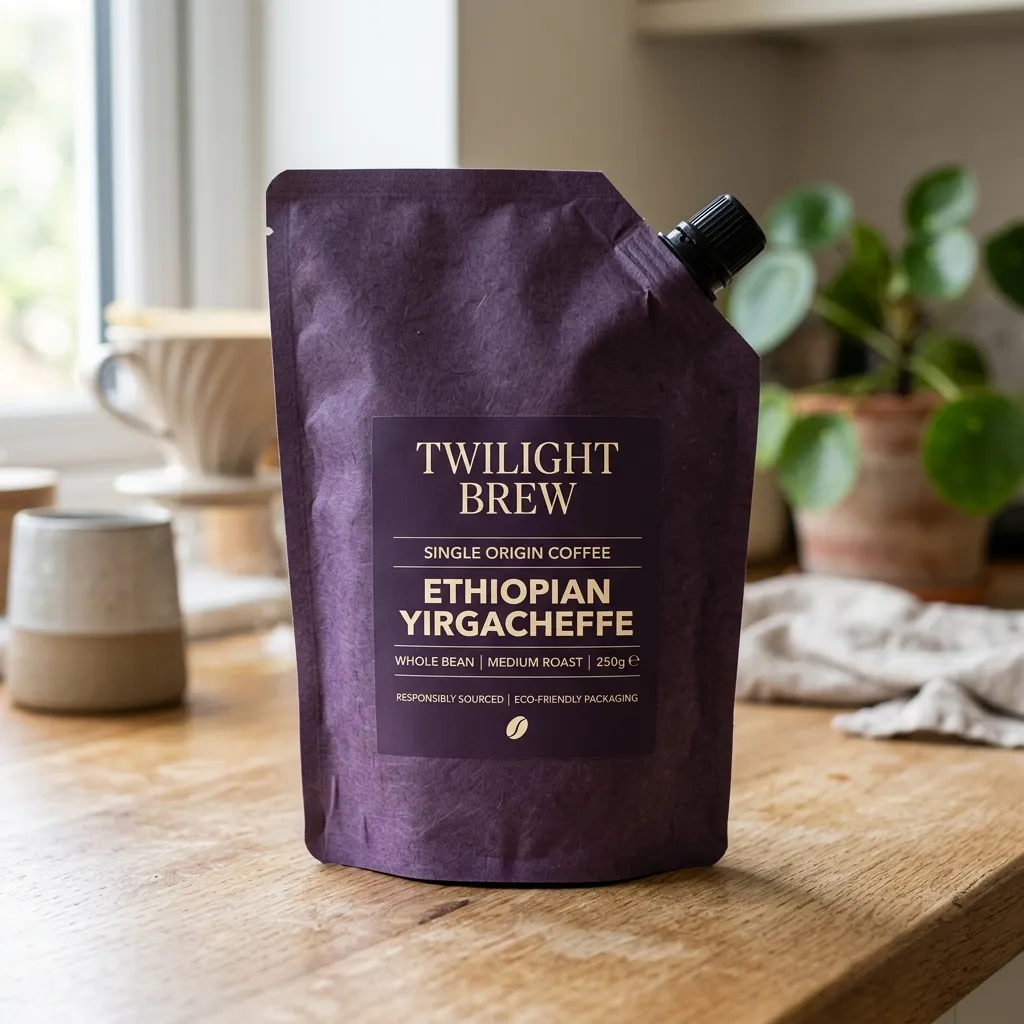tasta-caffè con imballaggio-spato-scolpito