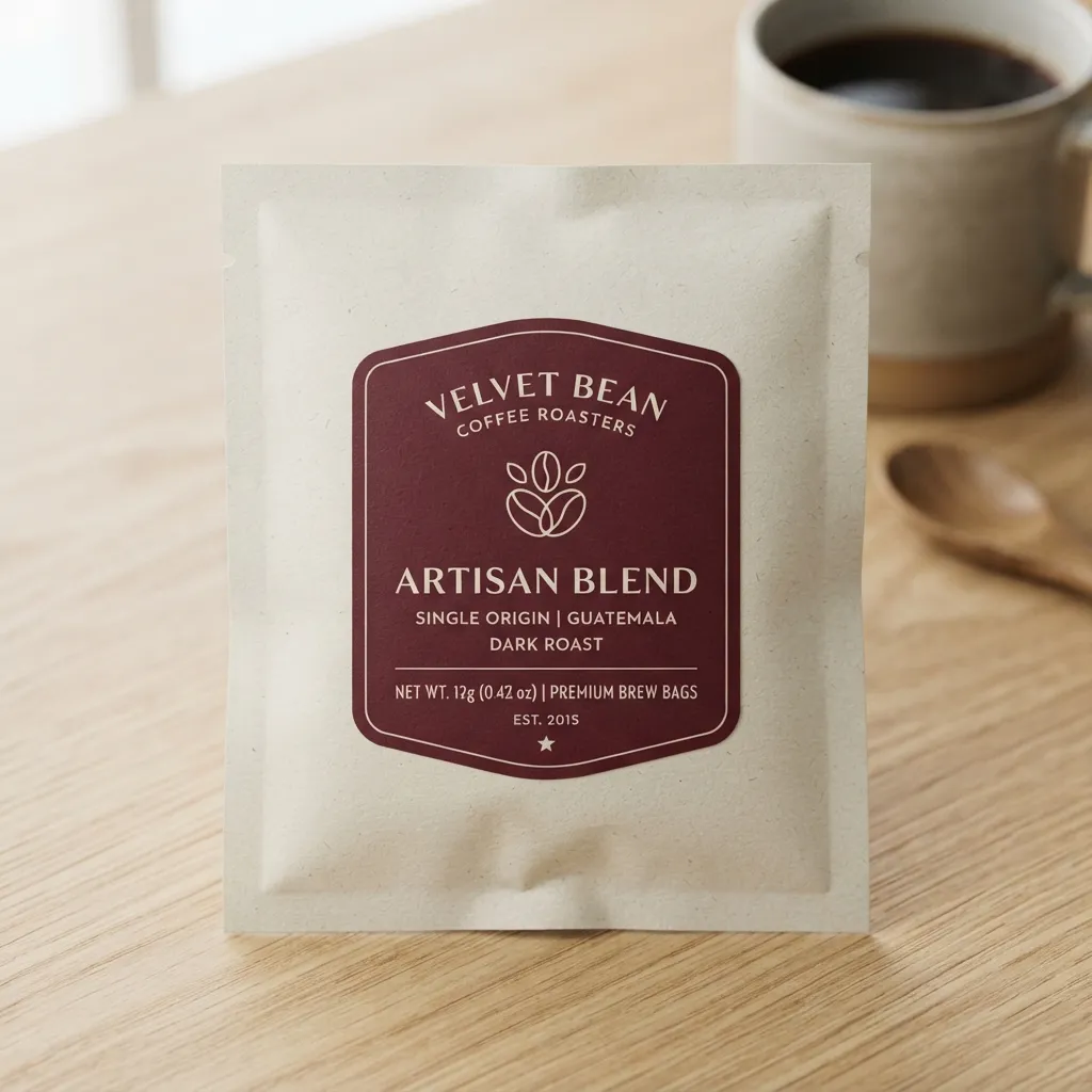 Adesivi per le etichette per bustine di caffè
