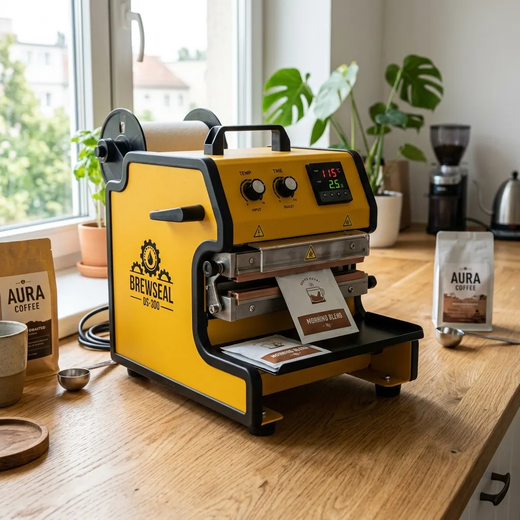 caffè-goccia-macchina per la sigillatura del calore