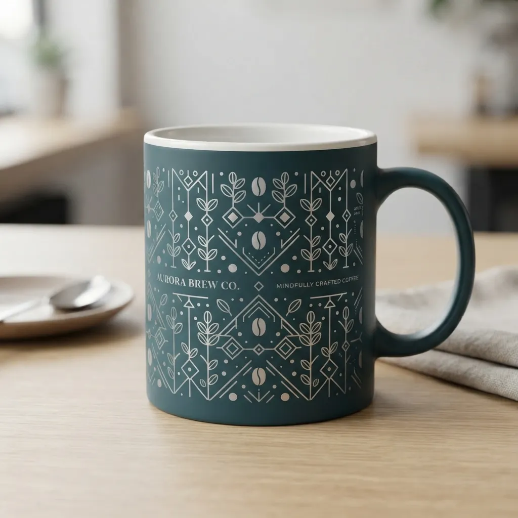 Adesivi per etichetta di caffè e busta