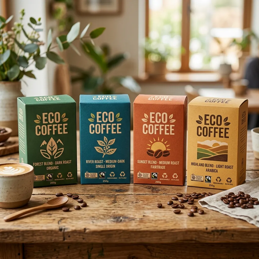 scatole da caffè eco-sostenibili