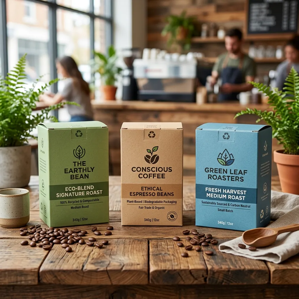 scatole di caffè biodegradabili