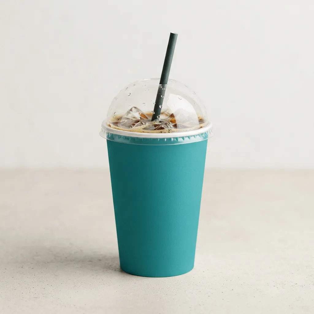 tazze di caffè con ghiaccio sostenibile