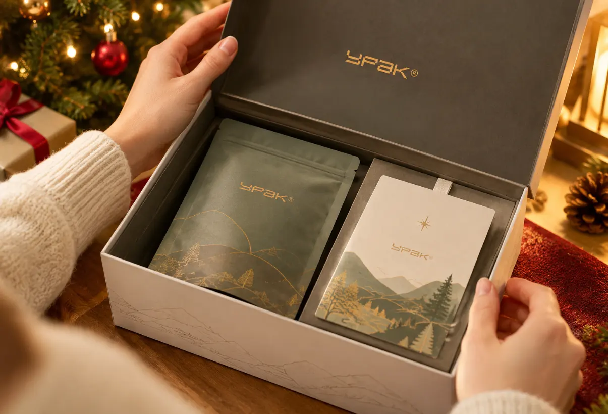 Scatola regalo per il caffè per le feste