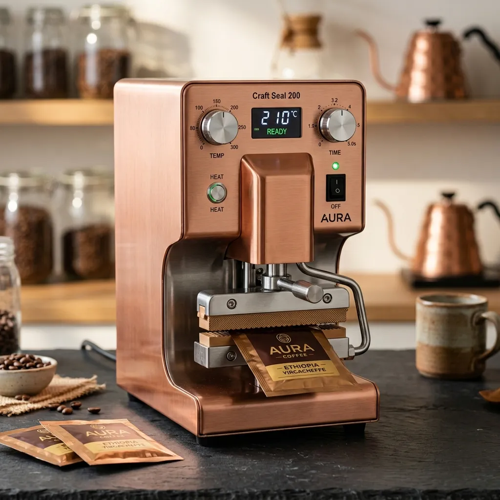 Macchina da tavolo per sigillare caffè
