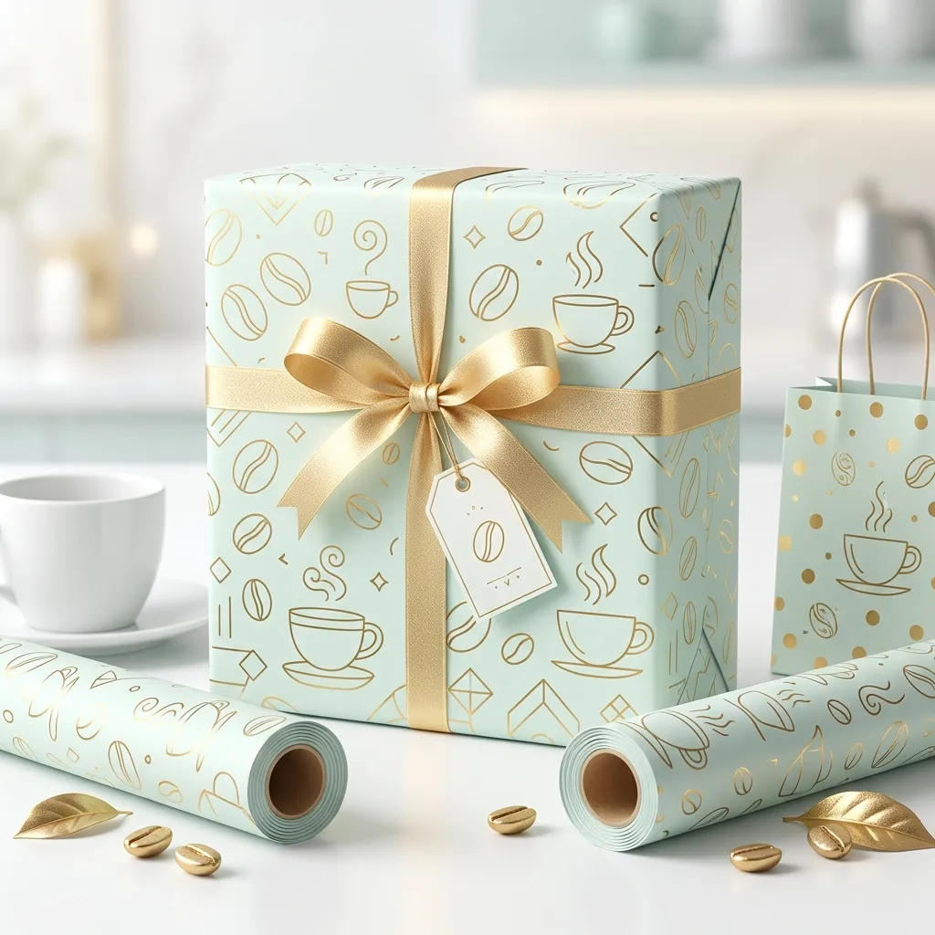 carta da confezione del caffè stampata