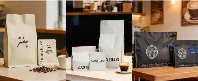 Sacchetti di caffè personalizzati con logo
