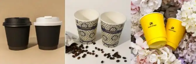 Bicchieri di carta per caffè ecologici
