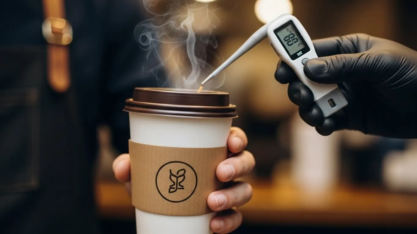 Temperatura ideale per servire il caffè e le tazze da asporto nel Regno Unito