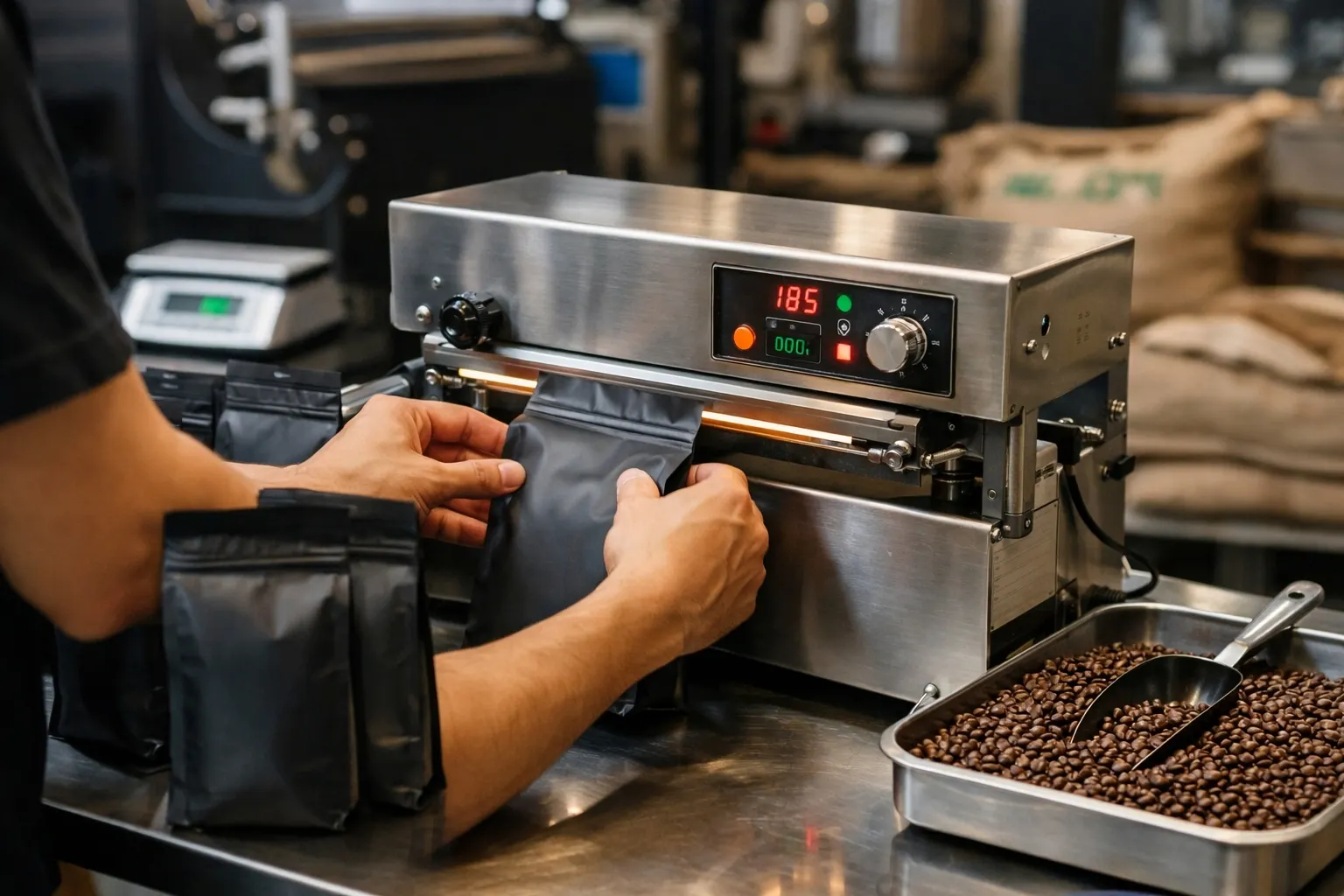Scegli una macchina adatta per la sigillatura del packaging del caffè