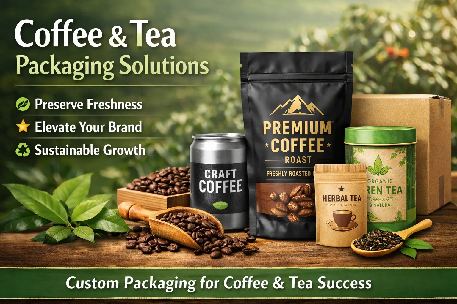 Soluzioni premium per l'imballaggio di caffè e tè