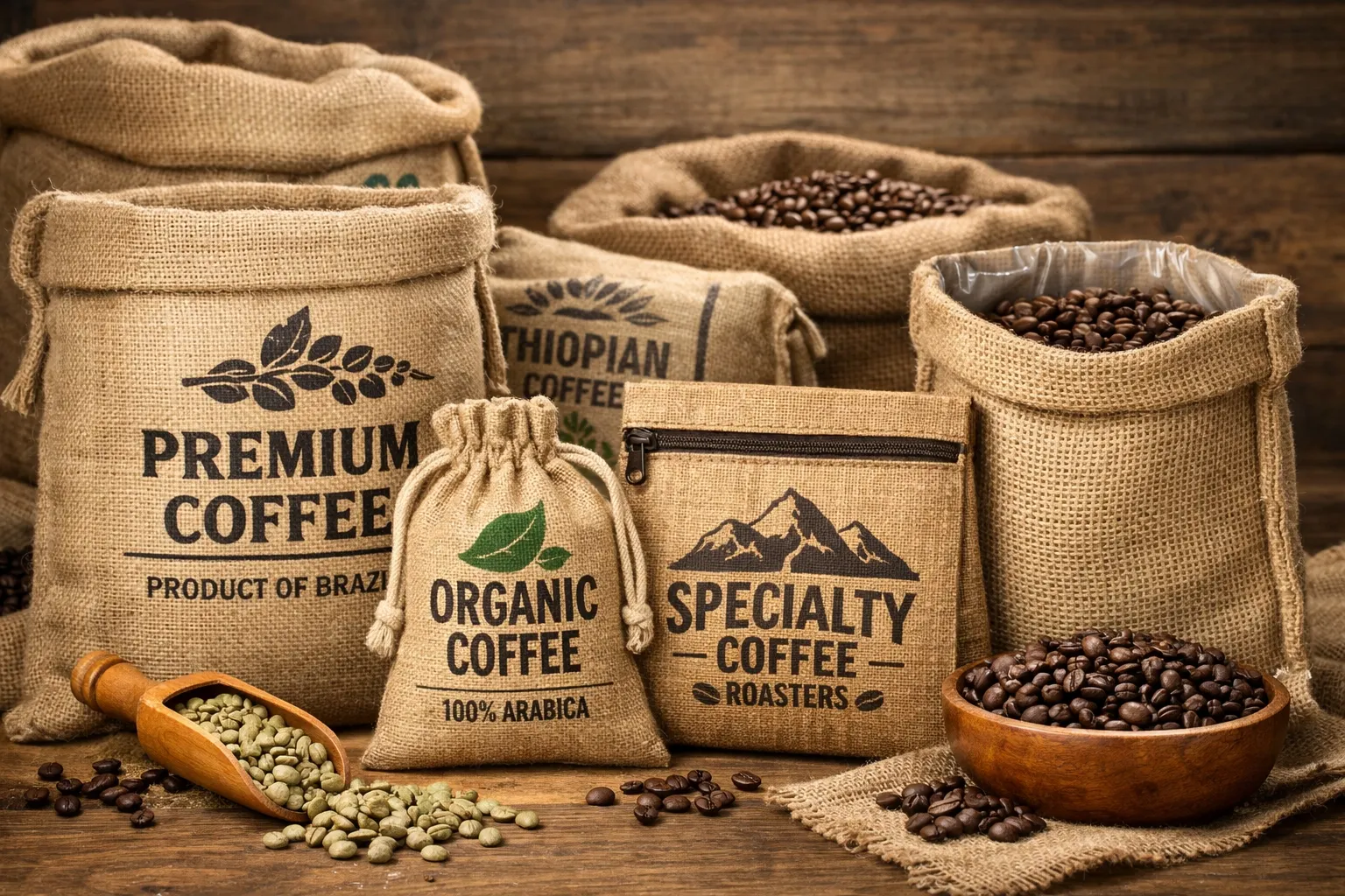 Sacchetti di juta per confezioni di caffè: Soluzioni sostenibili e durature