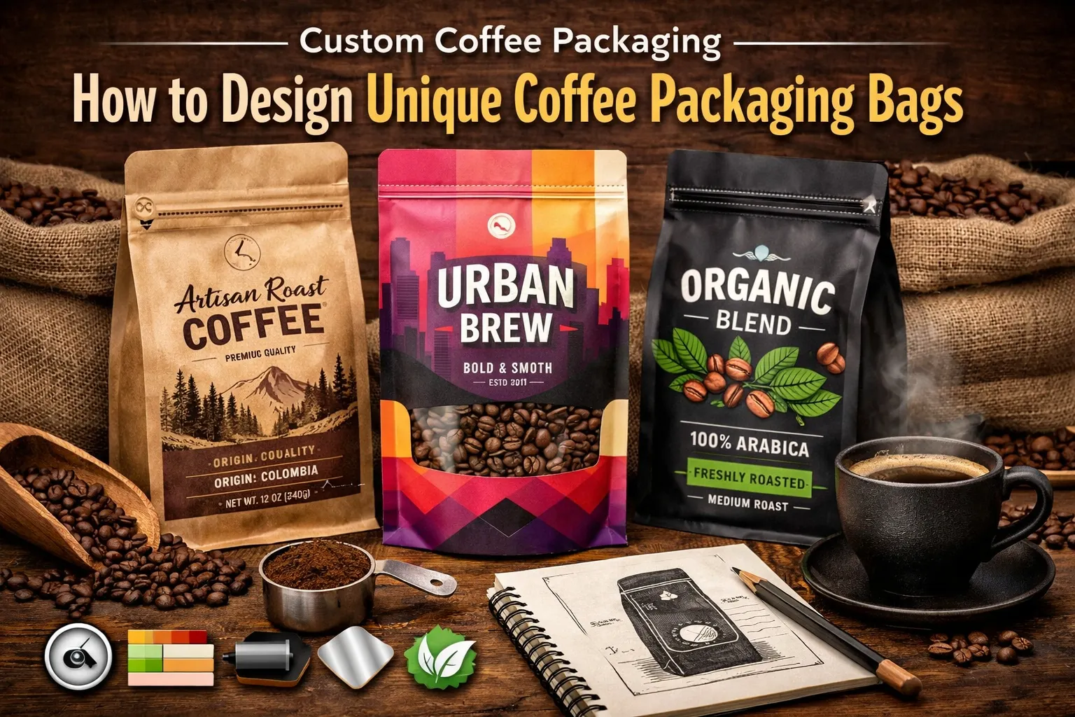 Come progettare confezioni uniche per il caffè