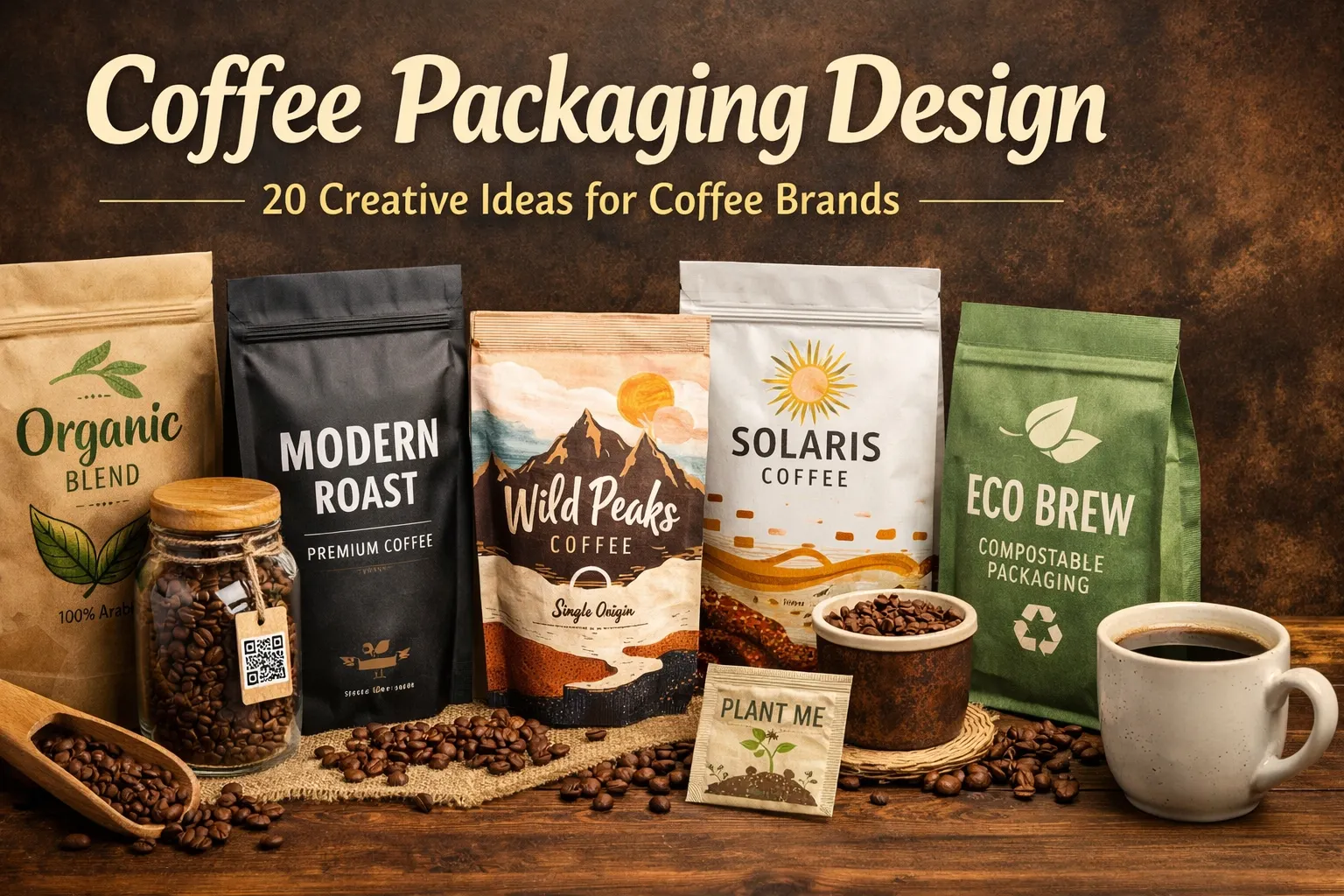 Progettazione della confezione del caffè: 20 Idee creative per marchi di caffè