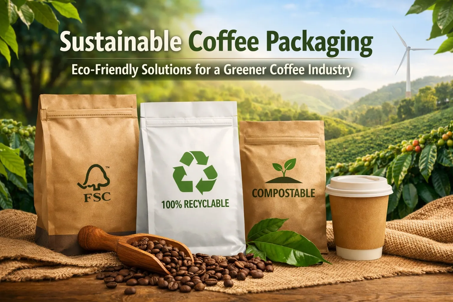 Abbonamento a caffè per confezioni biodegradabili