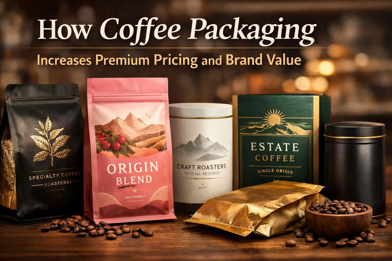 Come l'azienda di confezionamento del caffè aumenta i prezzi premium e il valore del marchio