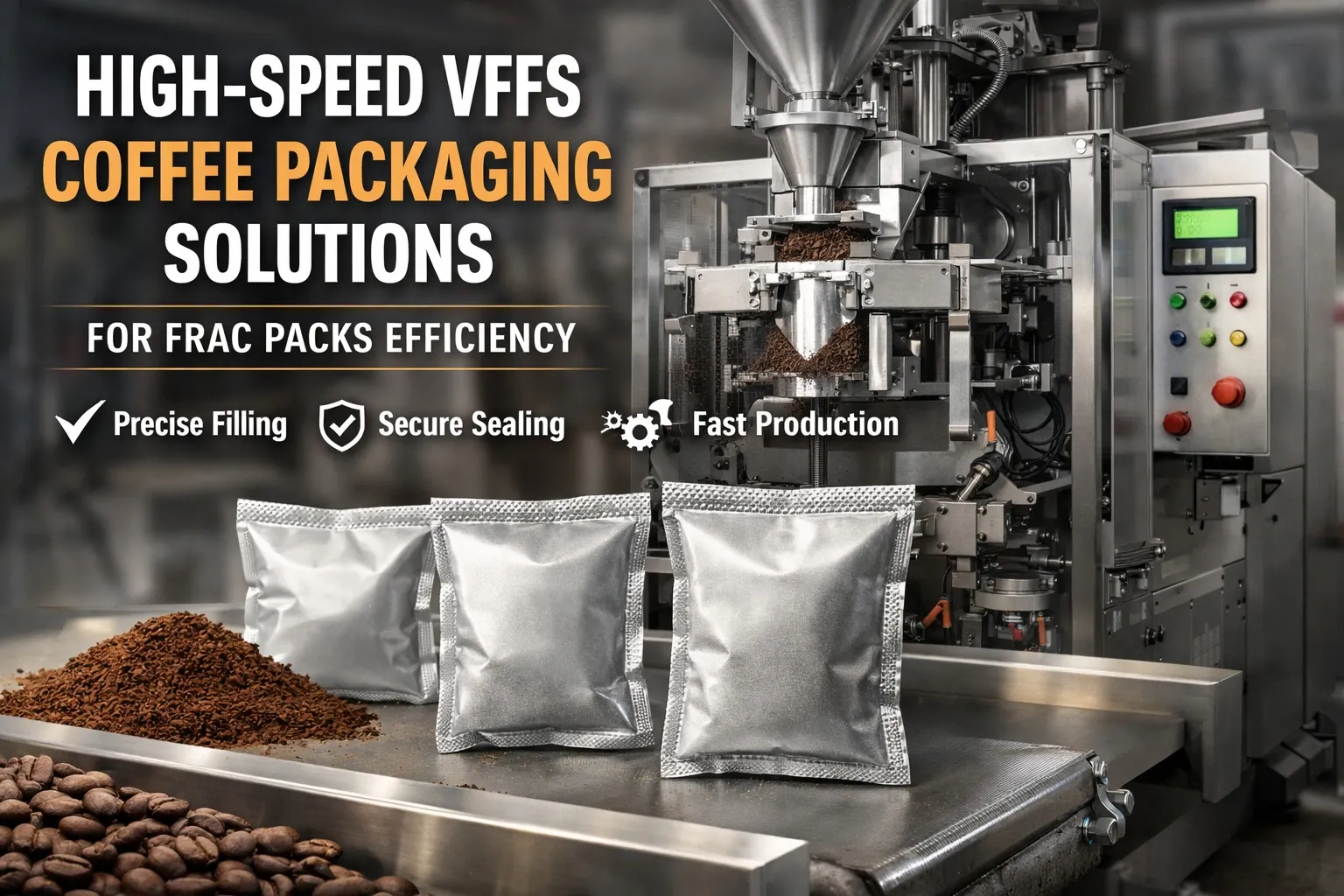 Linea di imballaggi per caffè: Ottimizzazione dell'efficienza produttiva dei pacchi frac