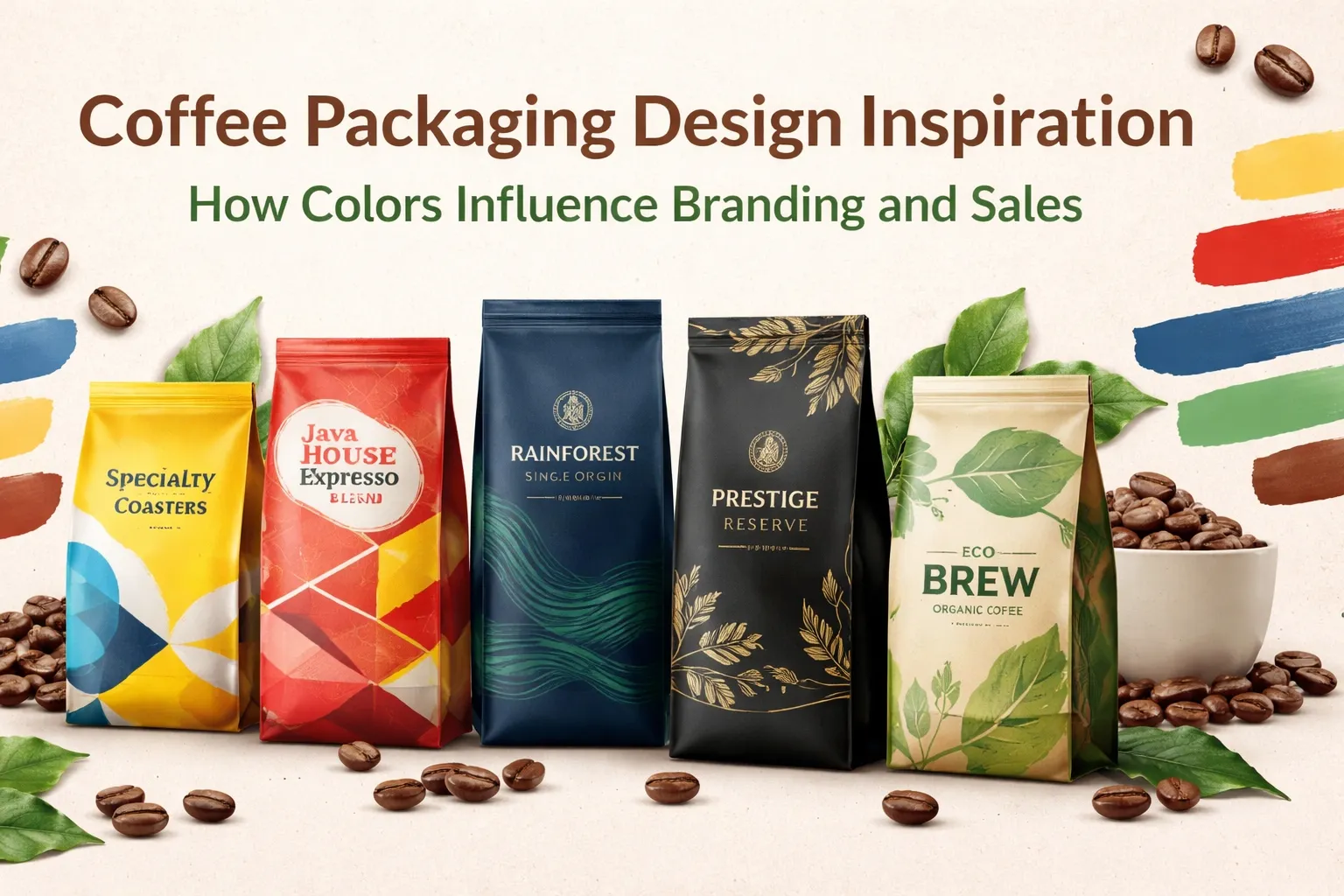 Il design dell'imballaggio del caffè: Perché il colore conta.